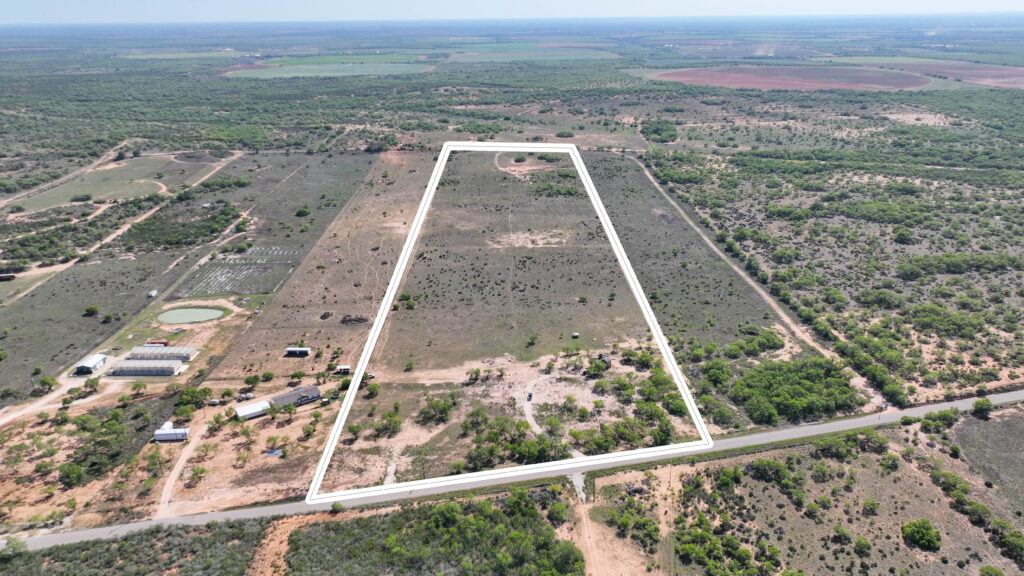 Aerial view of the Double 3 Ranch boundary