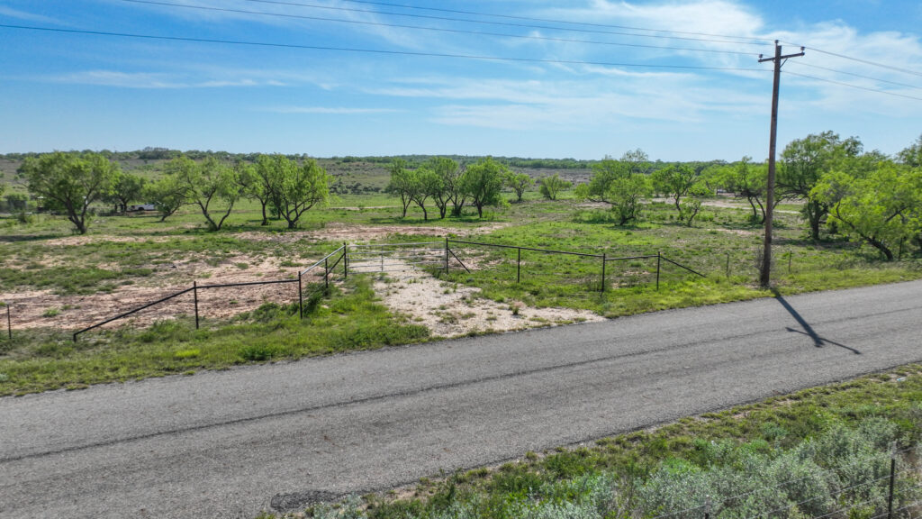 County road frontage at Double 3 Ranch