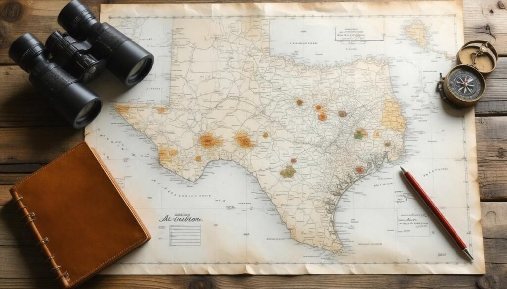 Texas hunting land map