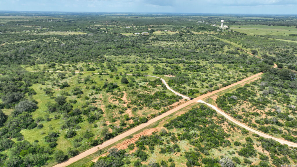 Aerial view of ranch roads on Jourdanton 22