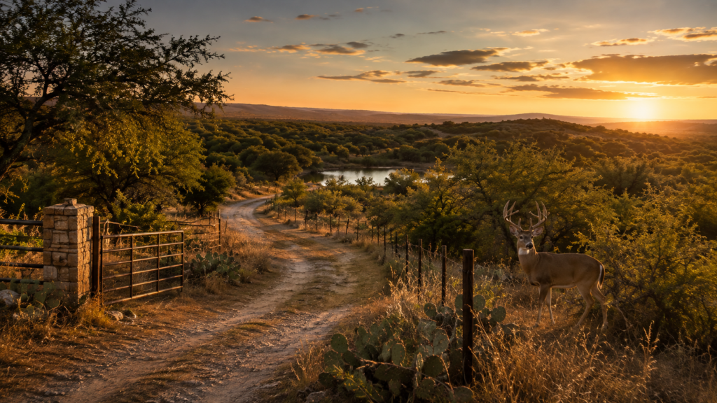 Trophy whitetail deer habitat on South Texas hunting ranches