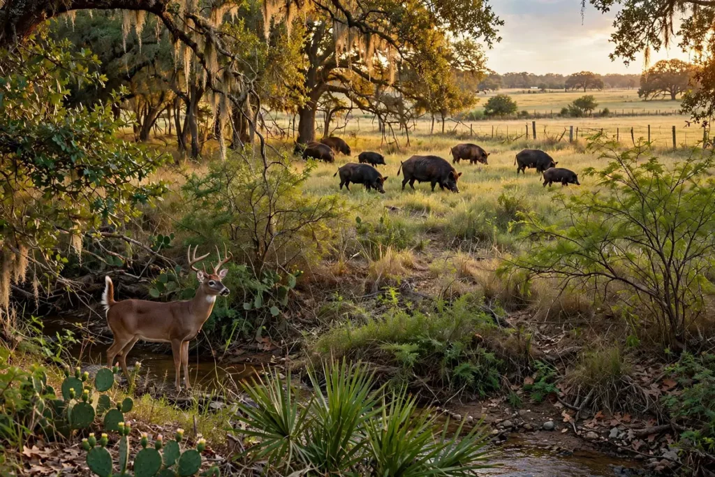 gulf coast Whitetail and Hog Hunting