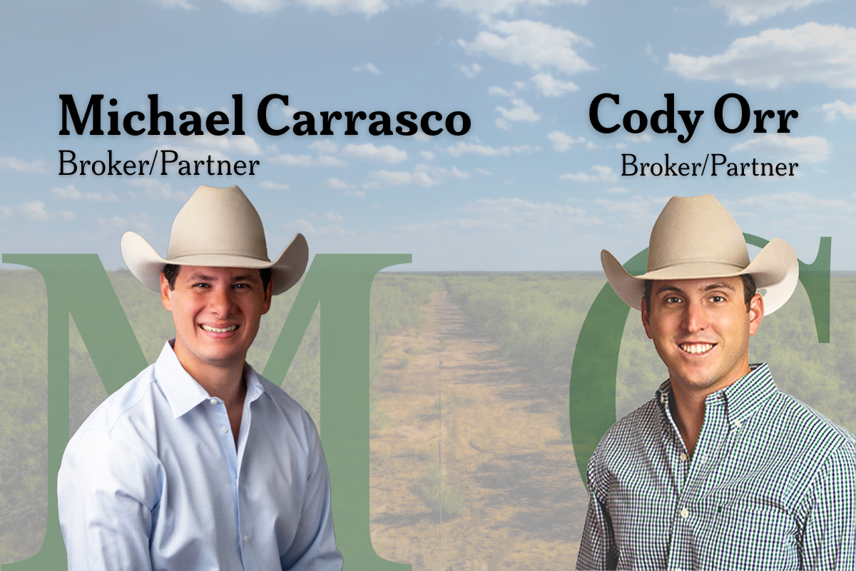 Michael Carrasco and Cody Orr, Broker/Partners at Mike & Cody's Texas Ranch Sales